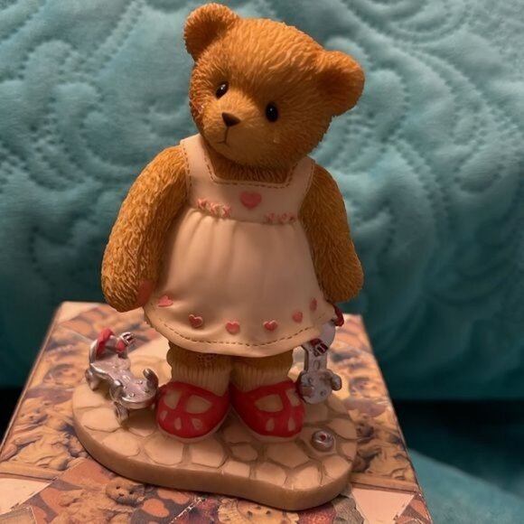 Enesco Cherished Teddies "Dawn" Roller Skating Girl Figurine 1999 Collectible Tr - Picture 10 of 10